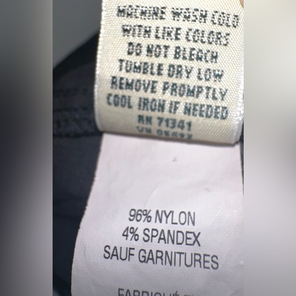 LL Bean Women’s Black Cargo Pants Lightweight Hiking Active Outdoor Size 14 Tall - Picture 6 of 8